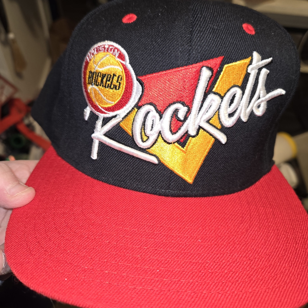 Houston Rockets Snap Back  Cap - Black and Red